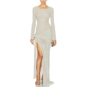 Aya Muse Sleek Sage Astra Maxi Dress Size XS